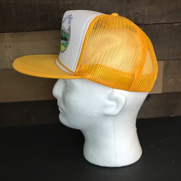 Vintage state of Oregon trucker hat yellow rare - Picture 4 of 8